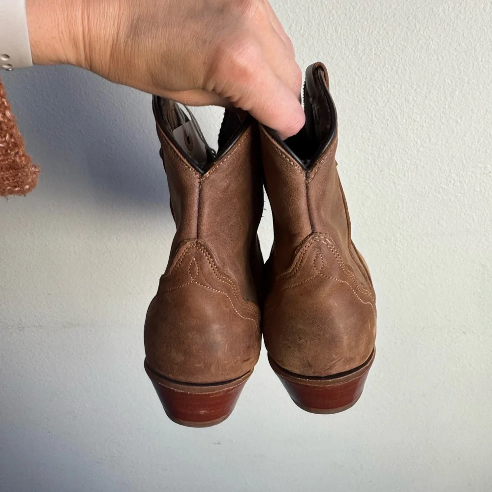 Brown Leather Western Boots - Picture 3 of 4
